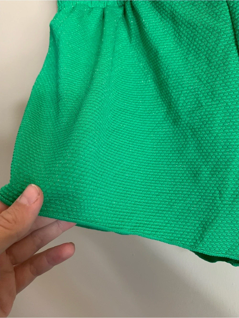 Molo Bright Green Elastic-Waist Athletic Shorts Girls 13/14 Summer Bottoms